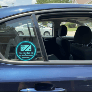 No Digital ID Large Mini Poster Stickers